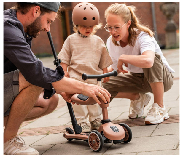 Scoot & Ride Highwaykick 1 Push and Go 2w1 Jeździk i hulajnoga Mocha - 1356966 - zdjęcie 11